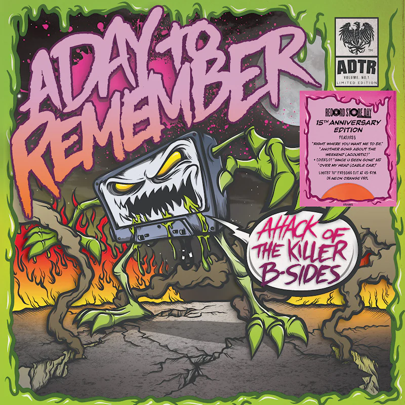 A Day To Remember - Attack Of The Killer B-Sides (15th Anniversary Edition) (RSD2025 Neon Orange Vinyl 10") - Image 3