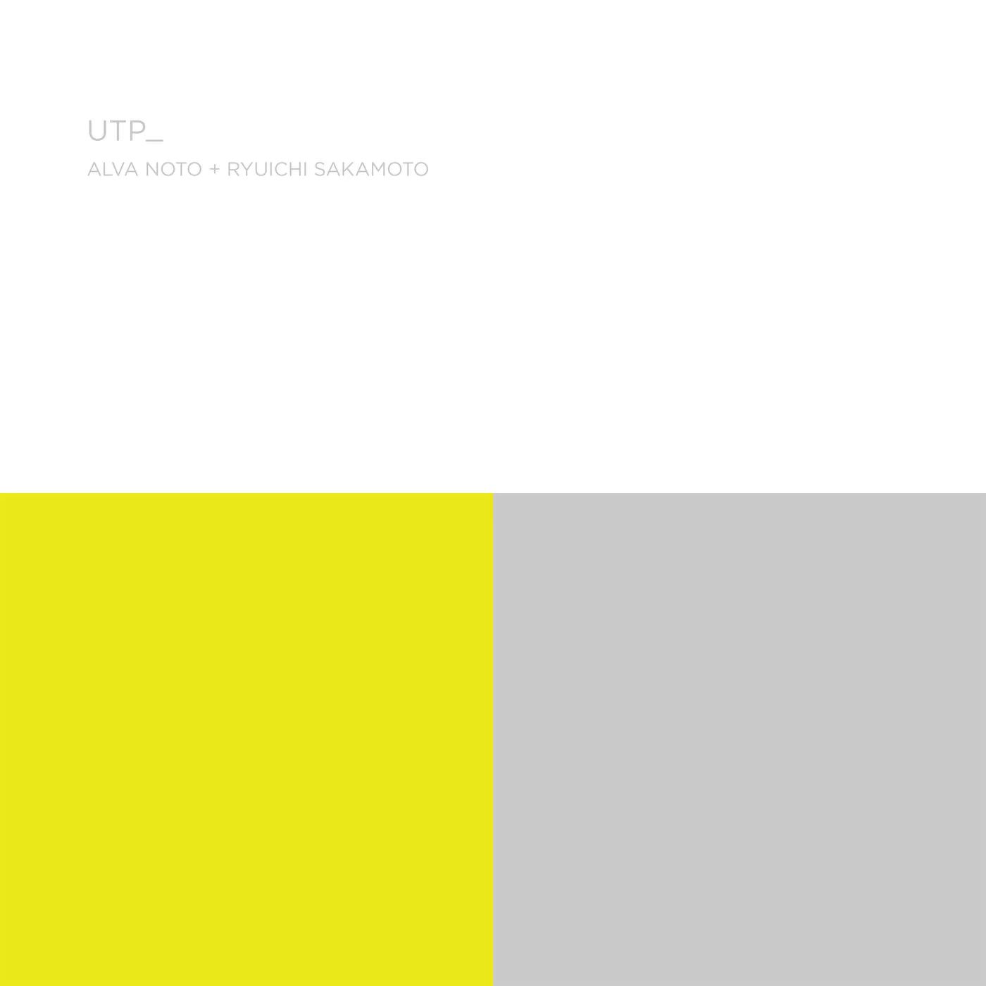 Alva Noto + Ryuichi Sakamoto with Ensemble Modern - Utp_ (reMASTER) (LP)
