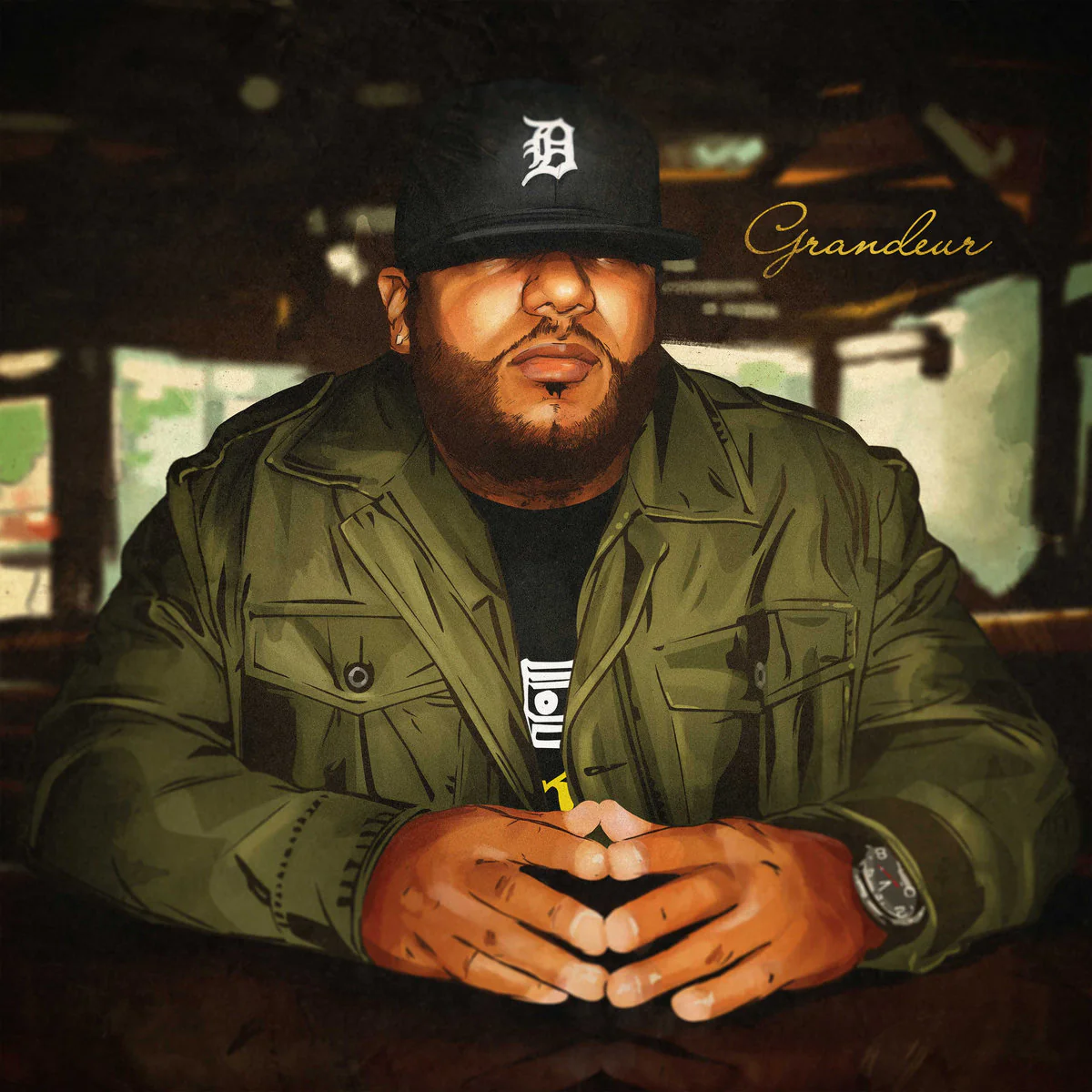 Apollo Brown - Grandeur (Olive Green Vinyl LP) - Image 2