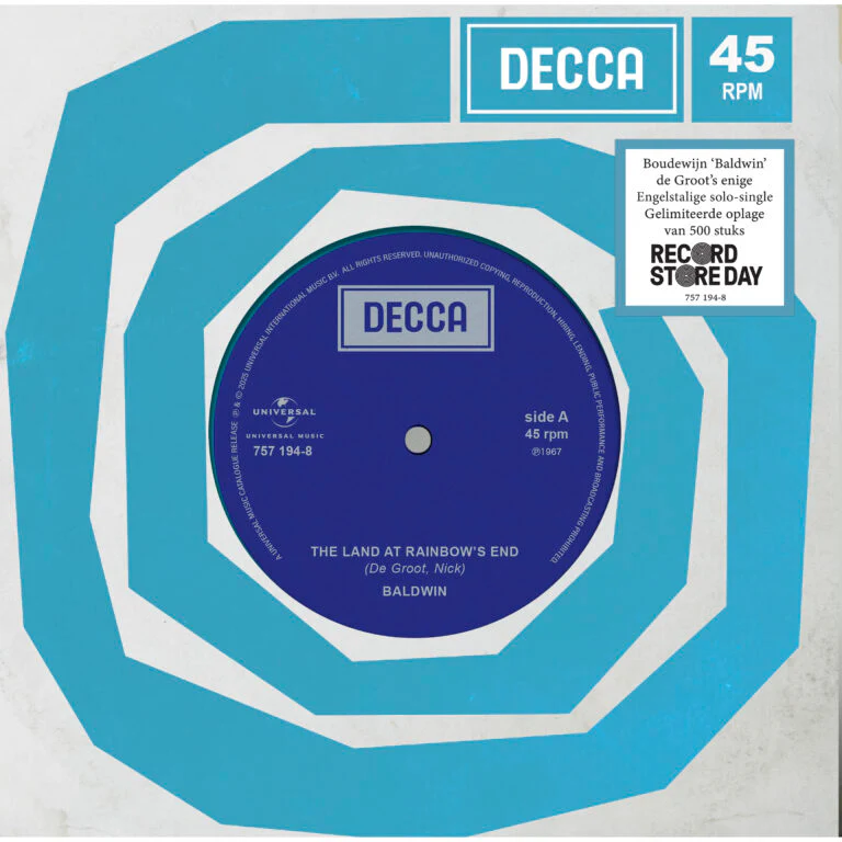 Baldwin (Boudewijn de Groot) - The Land At Rainbow's End (turquoise vinyl, die-cut sleeve 7")