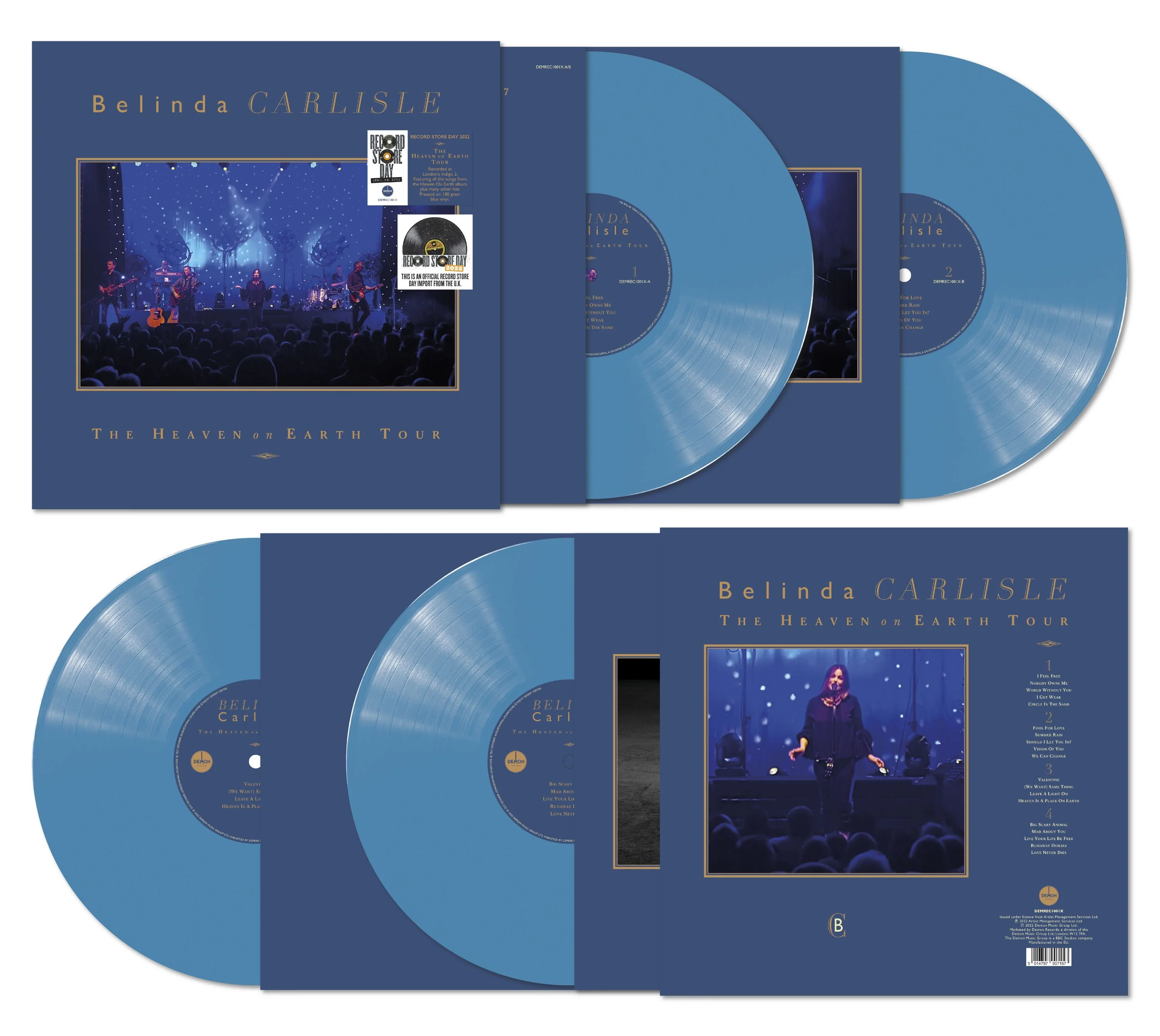 Belinda Carlisle - The Heaven On Earth Tour (Blue Vinyl)