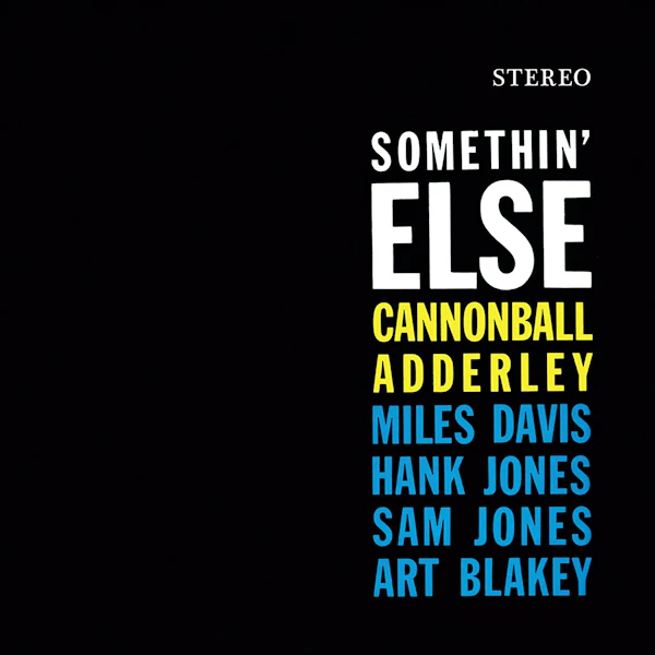 Cannonball Adderley - Somethin' Else (Orange LP)