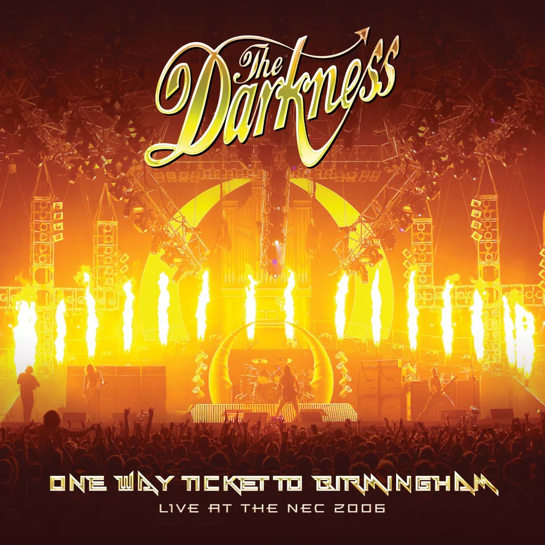 Darkness, The - One Way Ticket To Birmingham (Live at The NEC, Birmingham, February 19, 2006) (140g Red & Yellow Marbled Vinyl LP) - Image 2