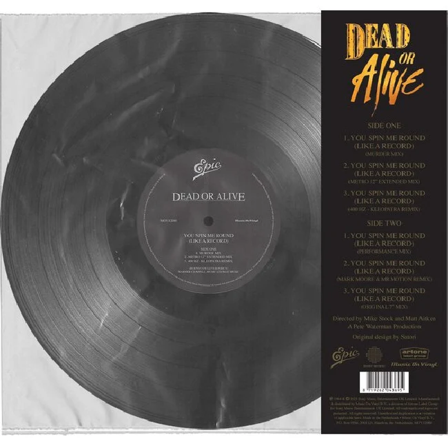 Dead Or Alive - You Spin Me Round (Like A Record) (12")