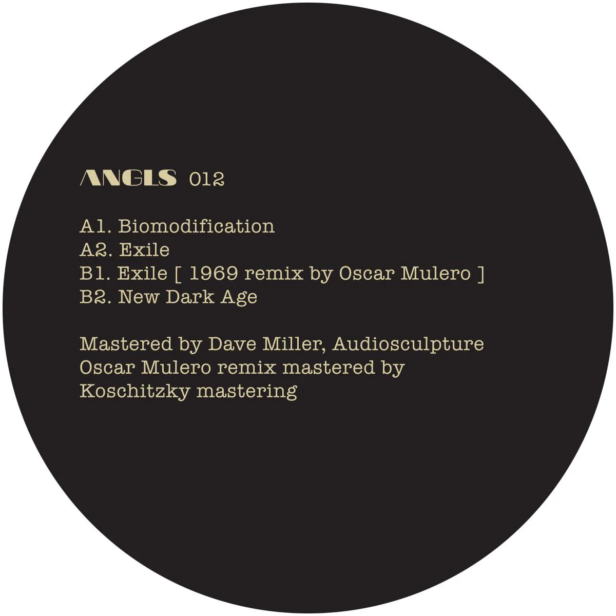 Dimi Angelis - ANGLS 012