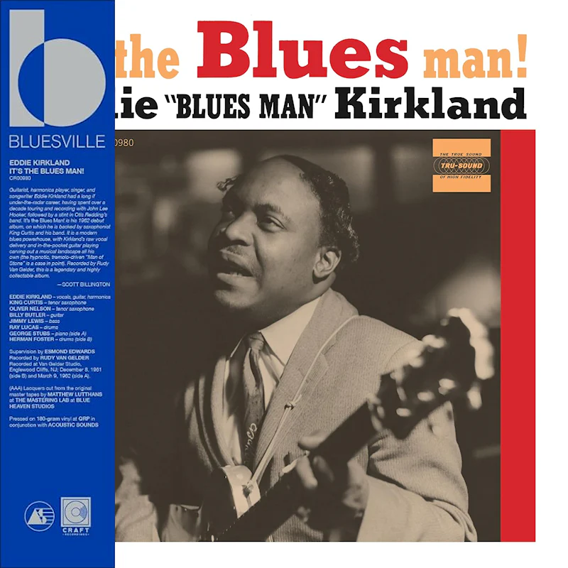 Eddie Kirkland - It's The Blues Man! (LP) - Image 2