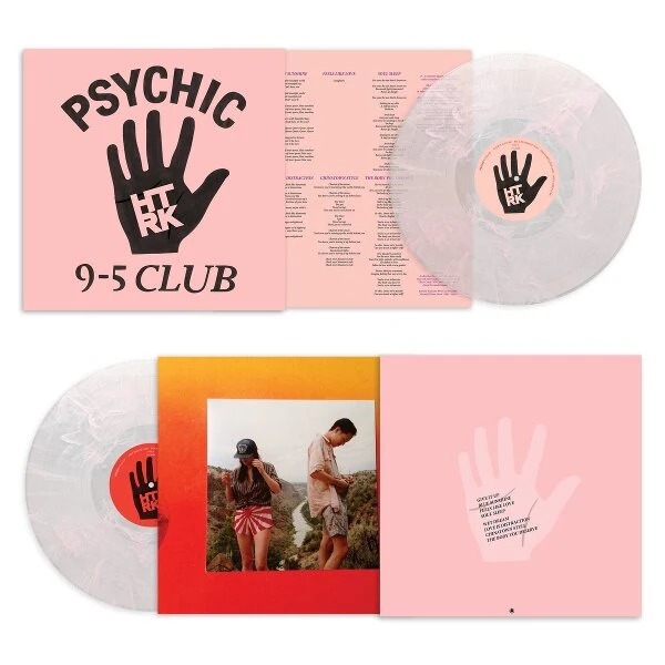HTRK - Psychic 9-5 Club (Clear Pink Swirl Vinyl LP) - Image 2