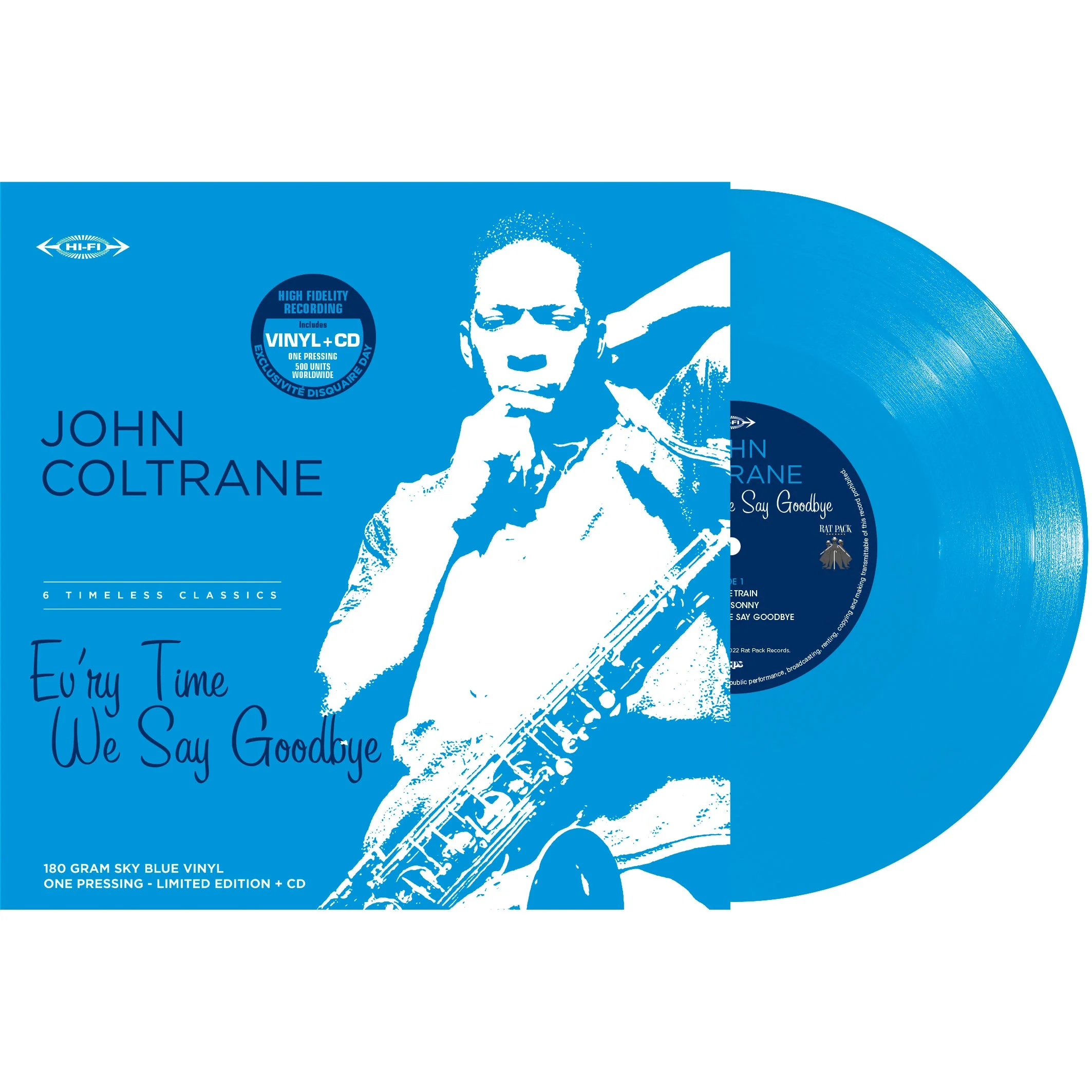 John Coltrane - Ev'ry Time We Say Goodbye (Sky Blue LP) - Image 2