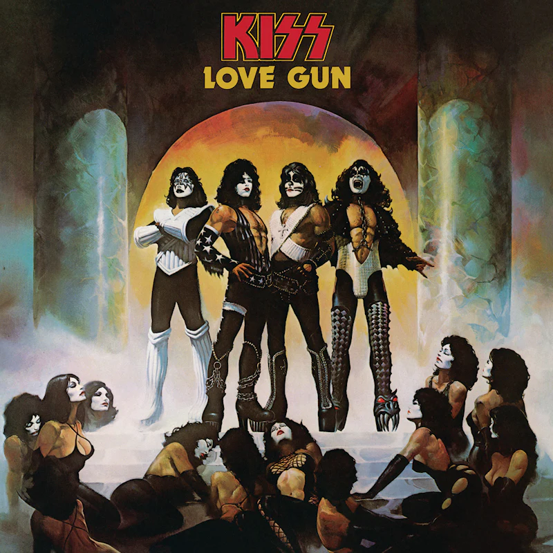 Kiss - Love Gun (Tangerine/Aqua Splatter Vinyl LP) - Image 2