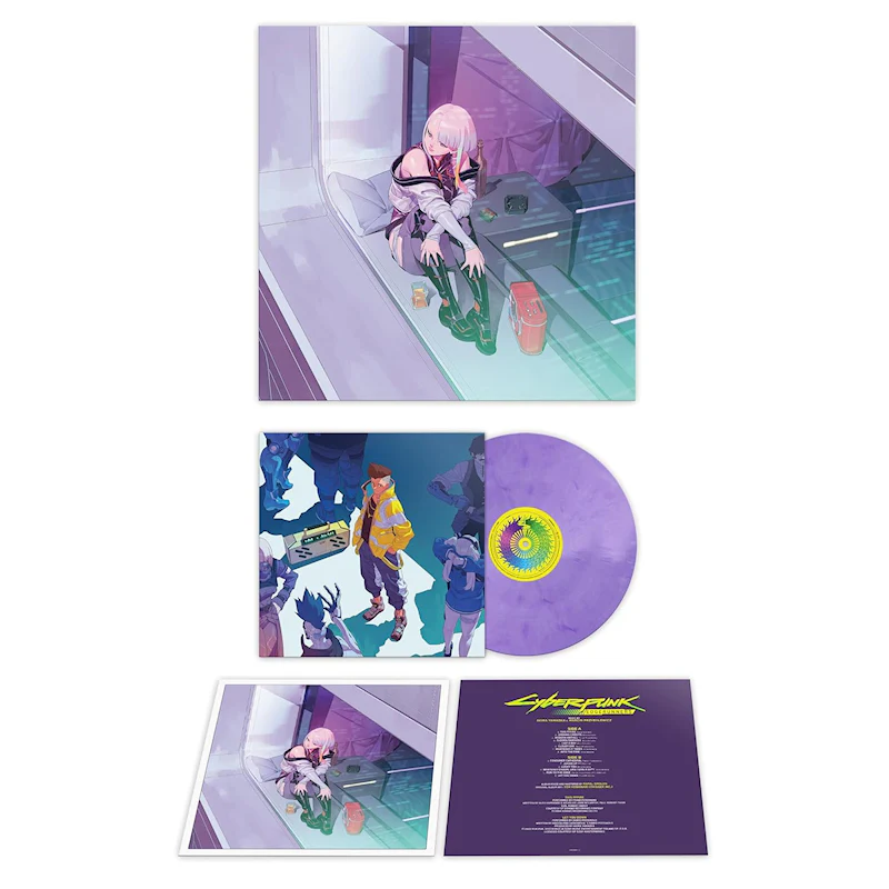 Marcin Przybylowicz & P.T. Adamczyk Akira Yamaoka - Cyberpunk: Edgerunners (Original Series Soundtrack) (Purple & White Marbled Vinyl LP)