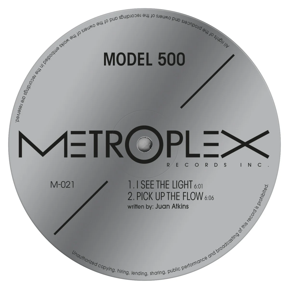 Model 500 - I See The Light / Pick Up The Flow (Remastered) (12")