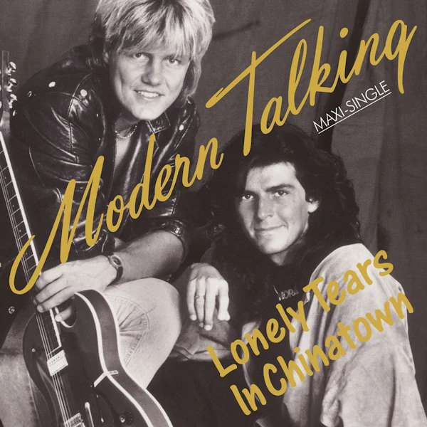 Modern Talking - Lonely Tears In Chinatown (Yellow & Orange Marbled 12") - Image 3