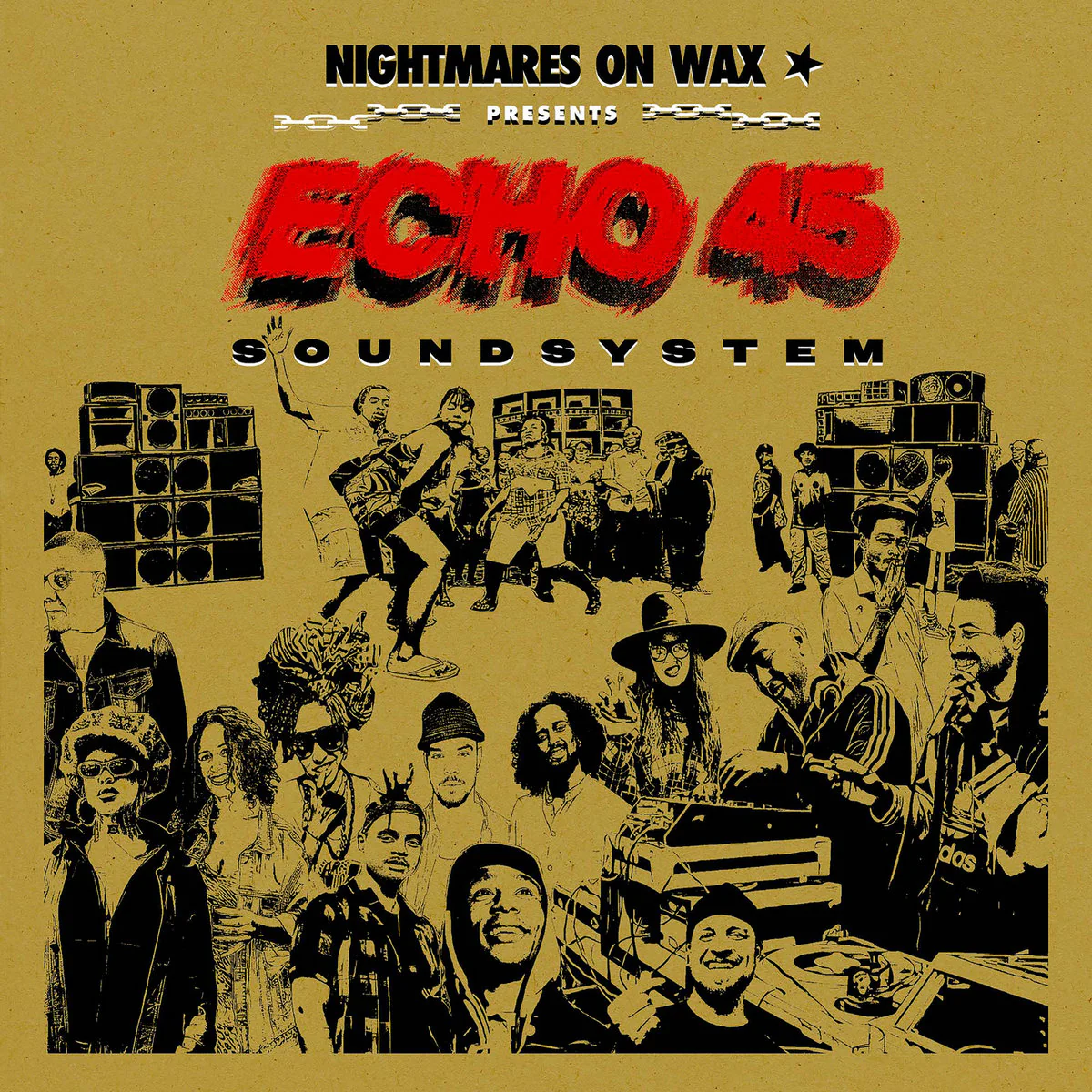 Nightmares On Wax - Echo45 Sound System (Gold Vinyl LP) - Image 2