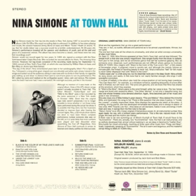 Nina Simone - At town hall (LP) - Image 2