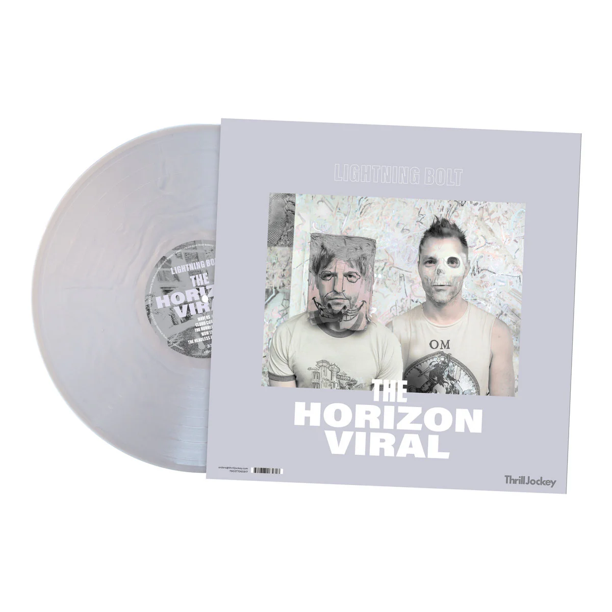 Ooioo / Lightning Bolt - THE HORIZON SPIRALS / THE HORIZON VIRAL (Metallic Silver Vinyl LP) - Image 3