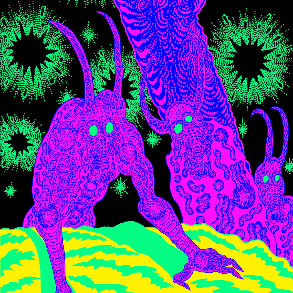 Osees - ABOMINATION REVEALED AT LAST (Grimace Purple Coloured LP) - Image 2