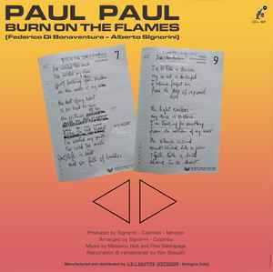 Paul Paul - Burn On The Flames (Transparent Coloured 12") - Image 2