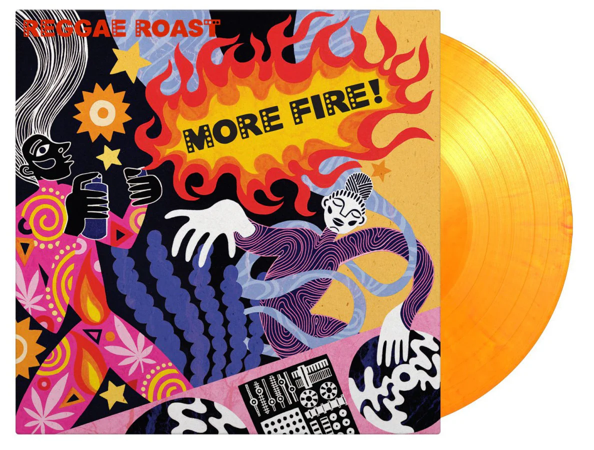 Reggae Roast - More Fire! (Flaming Clrd LP) - Image 2