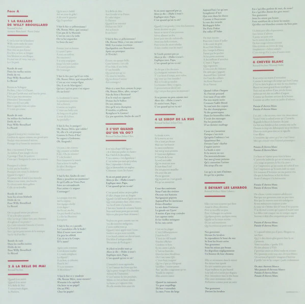 Renaud - À La Belle De Mai (LP) - Image 3