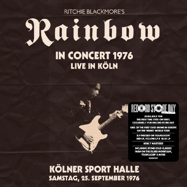 Ritchie Blackmore's Rainbow - Live from Köln 1976 (Translucent Red, Yellow and Blue Vinyl LP)