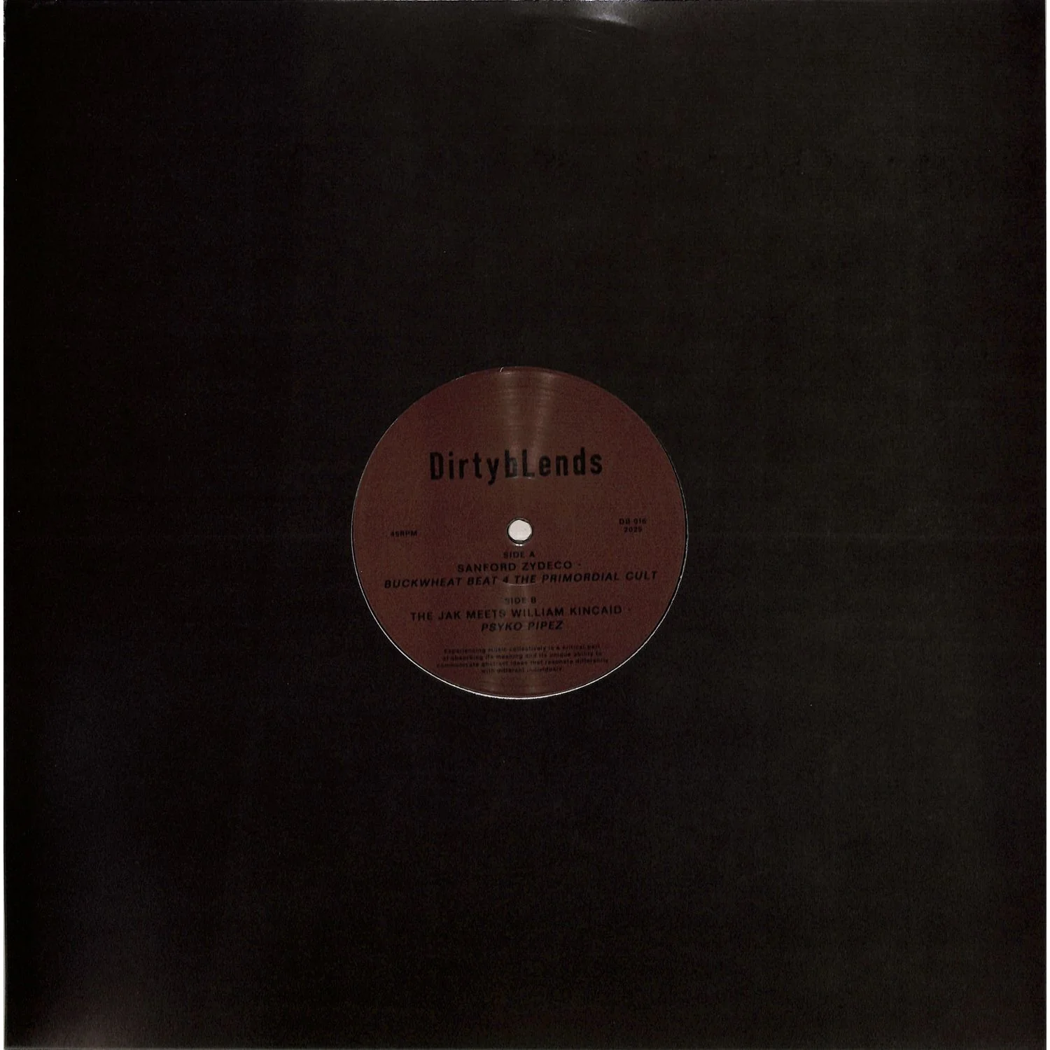 Sanford Zydeco / the Jak N Kincaid - Buckwheat Beat 4 the Primordial Cult / Psyko Pipez (12")