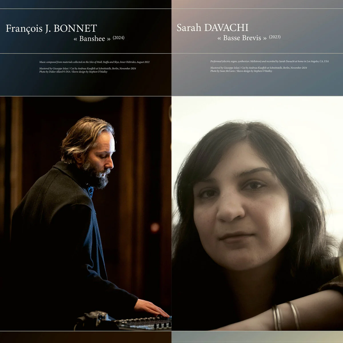 Sarah Davachi & Francois J. Bonnet - Banshee / Basse brevis (LP)