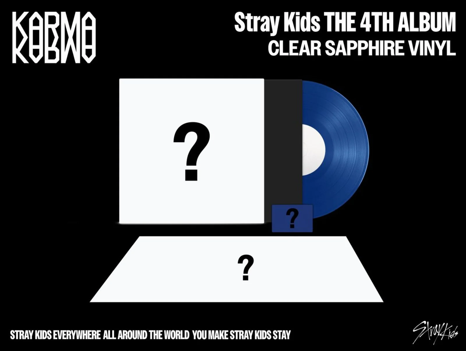 Stray Kids - Karma (Clear Sapphire Vinyl LP) - Image 2