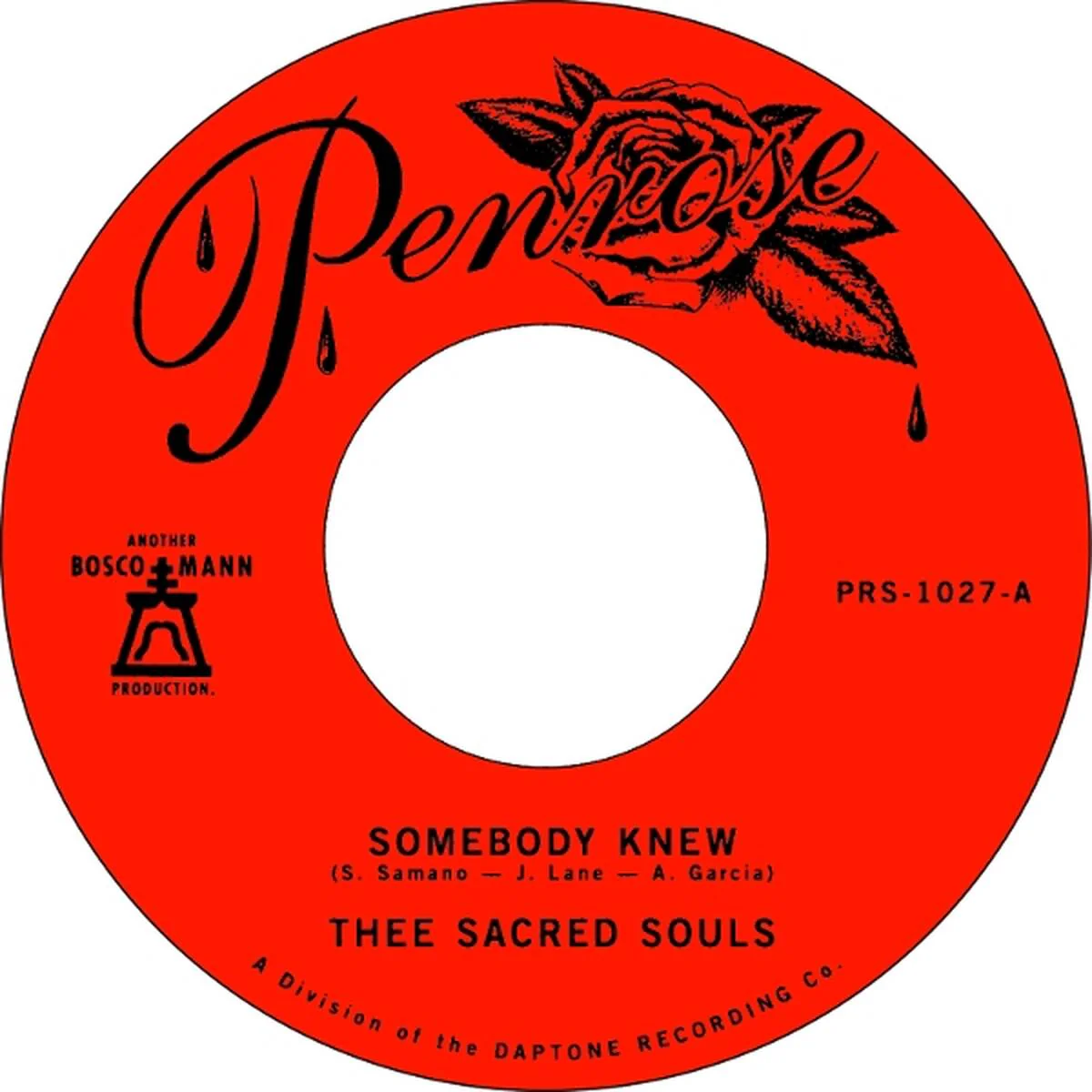 Thee Sacred Souls - Somebody Knew / We Don't Have To Be Alone (7")
