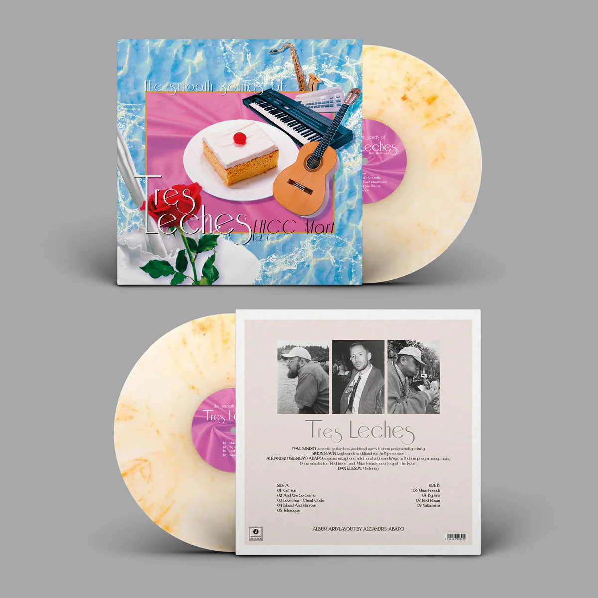 Tres Leches - The Smooth Sounds of Tres Leches, LHCC Mart Vol. 1 (Special Mix White and Yellow “tres Leches” Vinyl LP) - Image 3