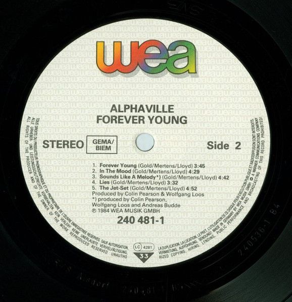 USED - Alphaville - Forever Young - Image 4