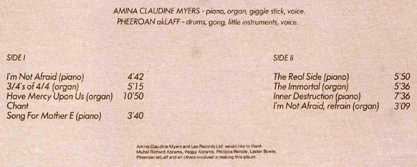USED - Amina Claudine Myers - Song For Mother E - Image 5