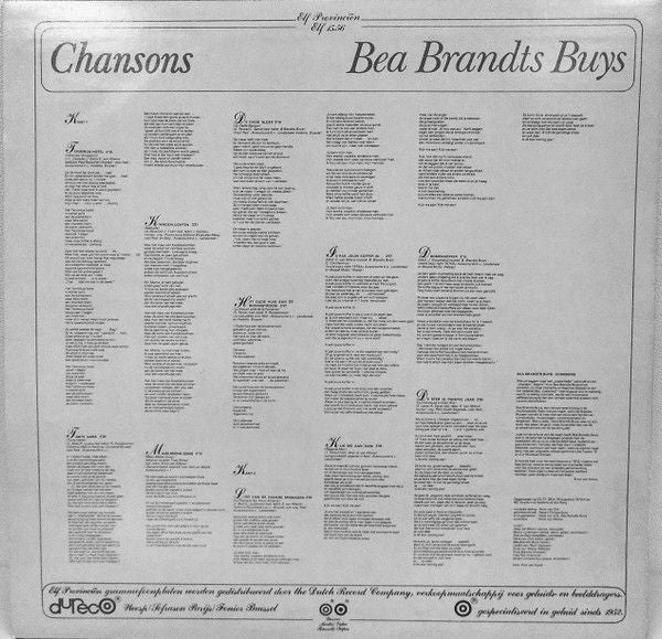 USED - Bea Brandts Buys - Chansons - Image 2