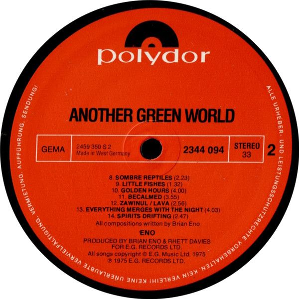 USED - Brian Eno - Another Green World - Image 4