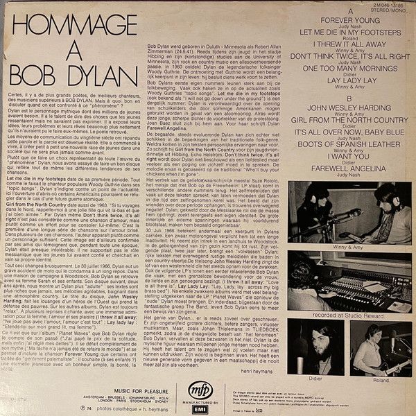 USED - Didier Courtmans - Hommage A Bob Dylan - Image 2