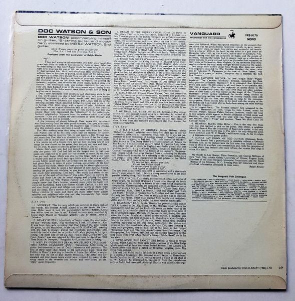 USED - Doc & Merle Watson - Doc Watson And Son - Image 2