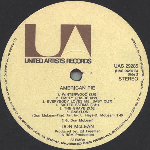USED - Don McLean - American Pie - Image 4