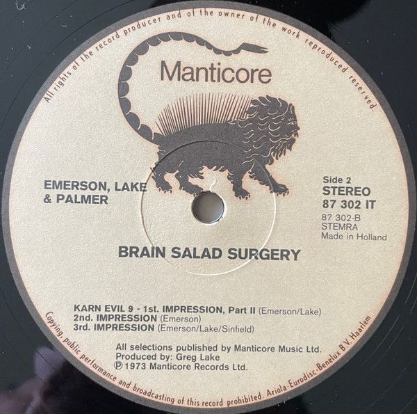 USED - Emerson, Lake & Palmer - Brain Salad Surgery - Image 6