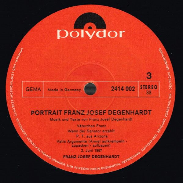 USED - Franz Josef Degenhardt - Porträt - Image 7