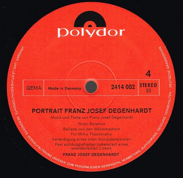 USED - Franz Josef Degenhardt - Porträt - Image 8