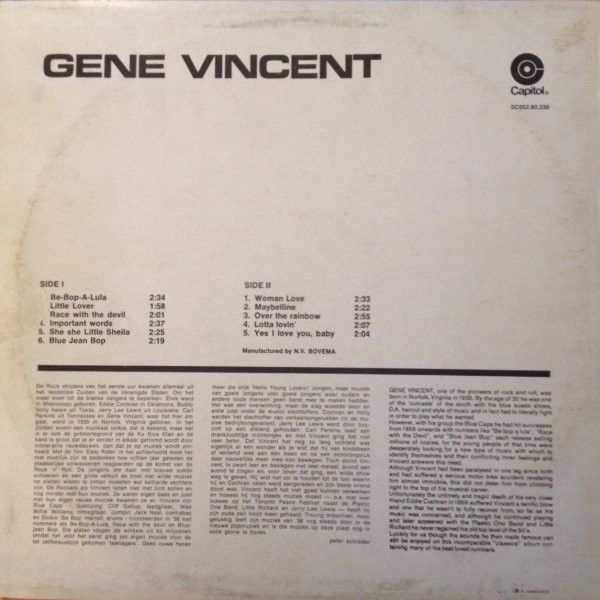 USED - Gene Vincent - Rock And Roll Classics Vol.1 - Image 2