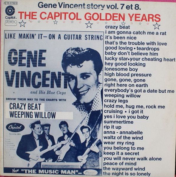 USED - Gene Vincent - The Capitol Golden Years - Gene Vincent Story Vol. 7 Et 8.