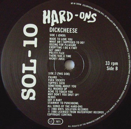 USED - Hard-Ons - Dickcheese - Image 5