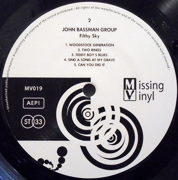 USED - John Bassman Group - Filthy Sky - Image 4
