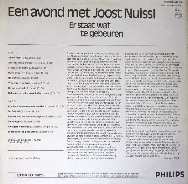 USED - Joost Nuissl - Er Staat Wat Te Gebeuren - Image 2