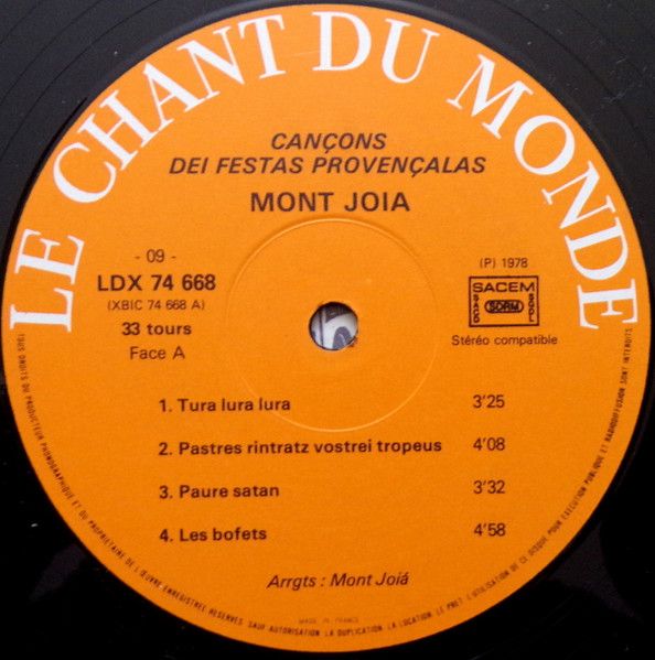 USED - Mont-Jòia - Cançons Dei Festas Provençalas - Image 7