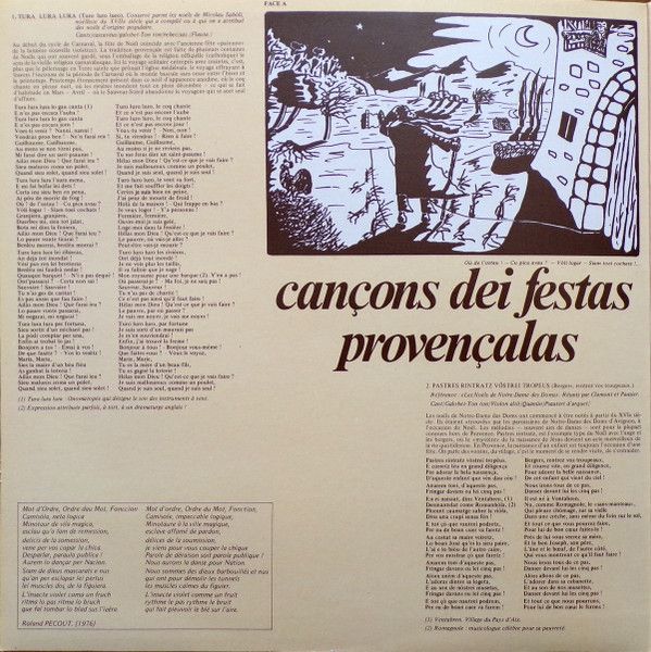 USED - Mont-Jòia - Cançons Dei Festas Provençalas - Image 2