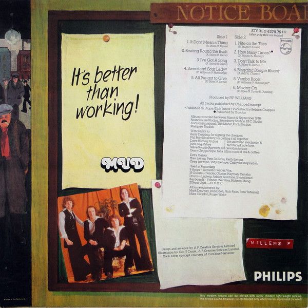 USED - Mud - It's Better Than Working - Image 2
