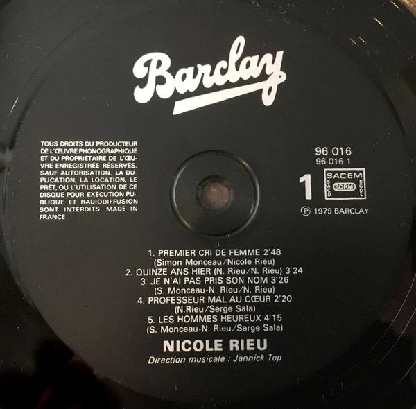 USED - Nicole Rieu - Nicole Rieu - Image 3