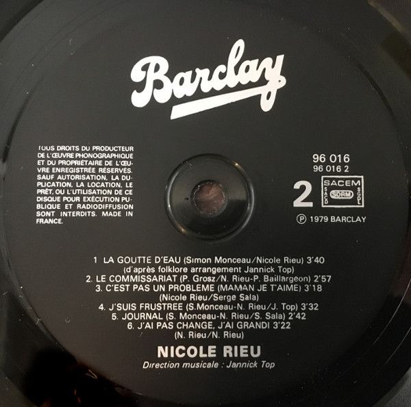 USED - Nicole Rieu - Nicole Rieu - Image 4