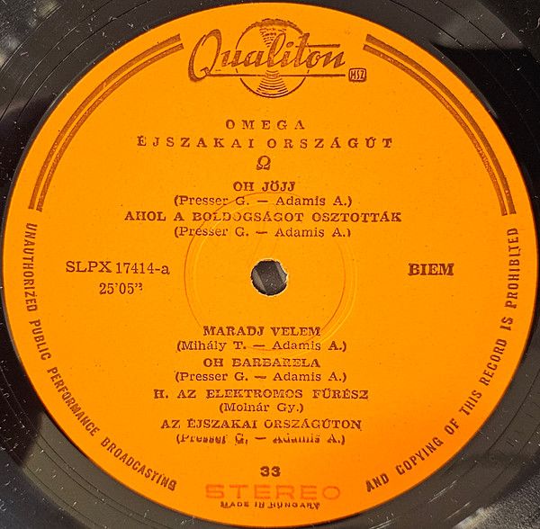 USED - Omega (5) - Éjszakai Országút - Image 11